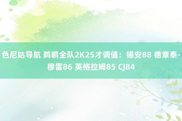 色尼姑导航 鹈鹕全队2K25才调值：锡安88 德章泰-穆雷86 英格拉姆85 CJ84