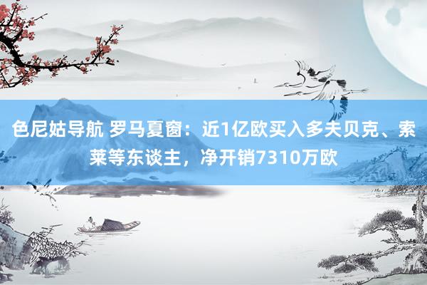 色尼姑导航 罗马夏窗：近1亿欧买入多夫贝克、索莱等东谈主，净开销7310万欧