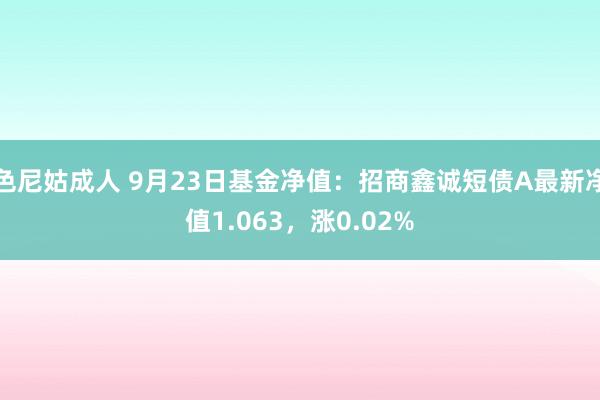 色尼姑成人 9月23日基金净值：招商鑫诚短债A最新净值1.063，涨0.02%