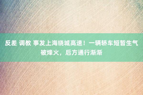 反差 调教 事发上海绕城高速！一辆轿车短暂生气被烽火，后方通行渐渐