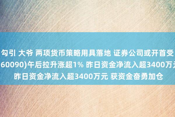 勾引 大爷 两项货币策略用具落地 证券公司或开首受益 证券指数ETF(560090)午后拉升涨超1% 昨日资金净流入超3400万元 获资金奋勇加仓