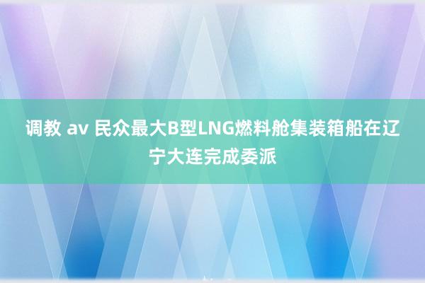 调教 av 民众最大B型LNG燃料舱集装箱船在辽宁大连完成委派