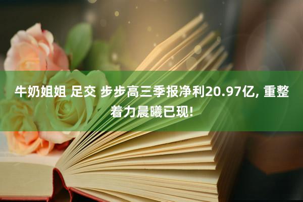 牛奶姐姐 足交 步步高三季报净利20.97亿， 重整着力晨曦已现!