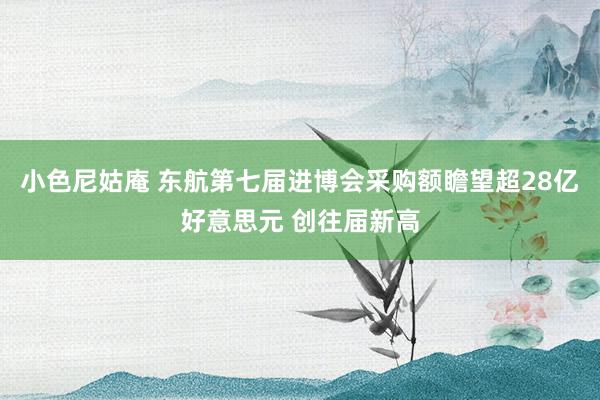 小色尼姑庵 东航第七届进博会采购额瞻望超28亿好意思元 创往届新高