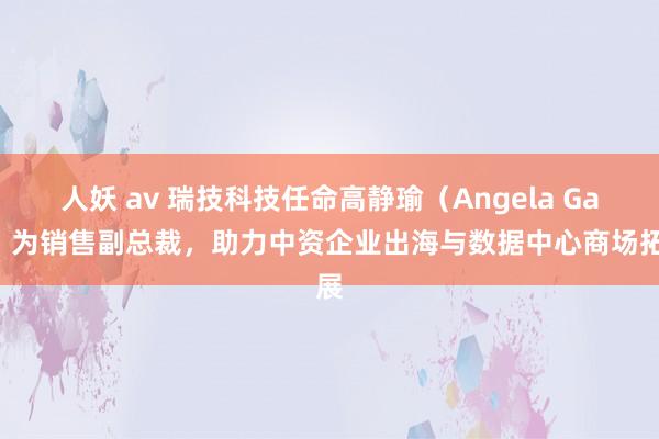 人妖 av 瑞技科技任命高静瑜（Angela Gao）为销售副总裁，助力中资企业出海与数据中心商场拓展