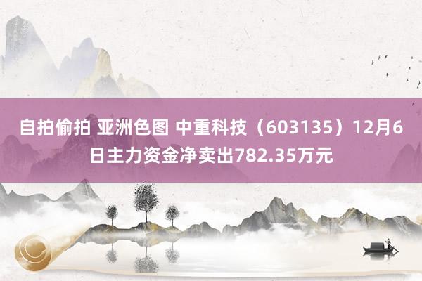 自拍偷拍 亚洲色图 中重科技（603135）12月6日主力资金净卖出782.35万元