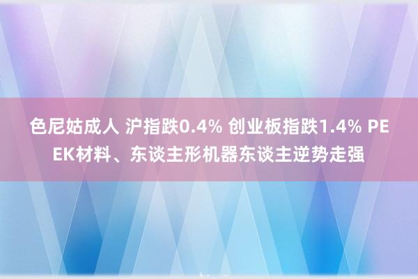 色尼姑成人 沪指跌0.4% 创业板指跌1.4% PEEK材料、东谈主形机器东谈主逆势走强