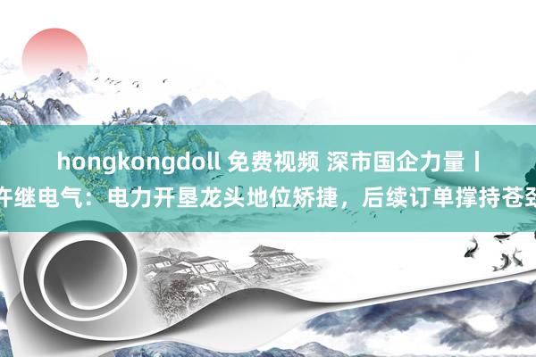 hongkongdoll 免费视频 深市国企力量丨许继电气：电力开垦龙头地位矫捷，后续订单撑持苍劲