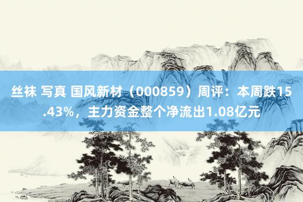 丝袜 写真 国风新材（000859）周评：本周跌15.43%，主力资金整个净流出1.08亿元