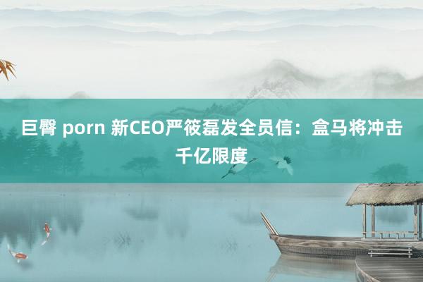 巨臀 porn 新CEO严筱磊发全员信：盒马将冲击千亿限度