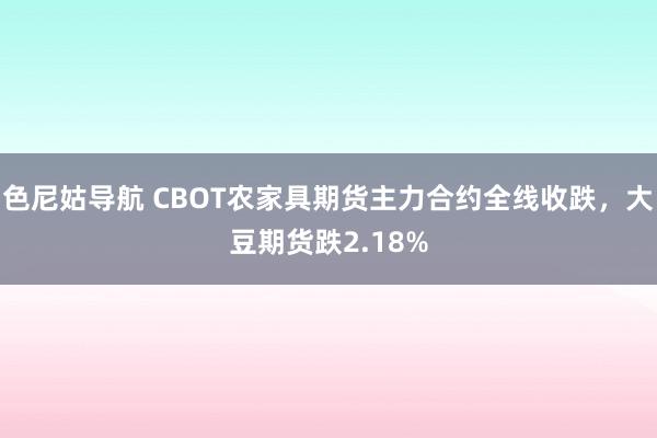 色尼姑导航 CBOT农家具期货主力合约全线收跌，大豆期货跌2.18%